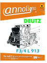 Deutz Diesel Motor Typ F3/4L 913 Bild- Bedienungsanleitung & Bild-Ersatzteilliste & Explosionszeichnungen - annoligno 687